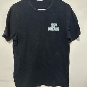 Hiro Clark 99 Cent Dreams Graphic Men's Crewneck Black T-Shirt Size Medium